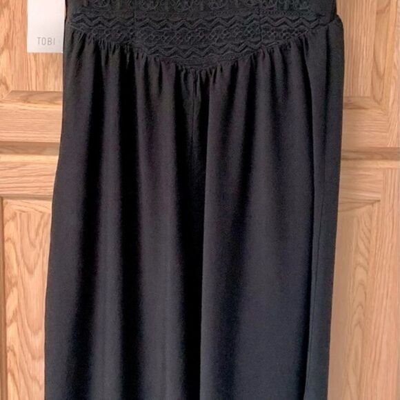 Tobi Women's New Black Lace  Semi-Casual Maxi Dress SIZE M - Picture 11 of 14